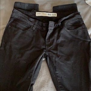31R barbell black skinny jeans